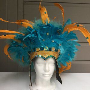 Vintage 50's Hanneford Circus head dress feathers